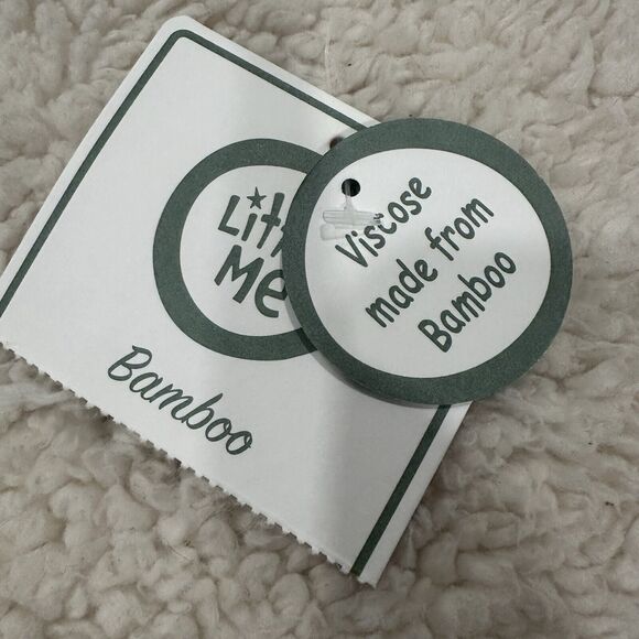 New Little Me Green Christmas Tree Print Holiday Bamboo Baby Sleeper 9 Months - Picture 3 of 5